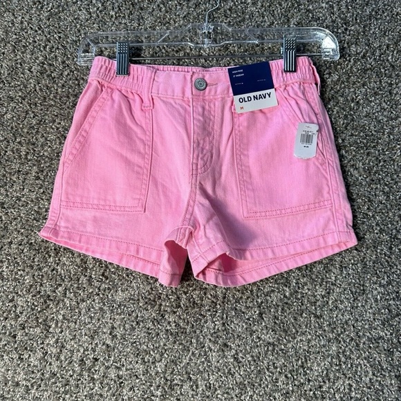 Old Navy Girls Elastic High Waisted Utility Jean Shorts SZ 8 NWT - Picture 5 of 7